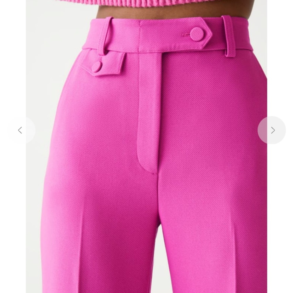 NWT & Other Stories Pink High Rise Flare Trousers